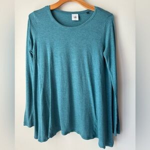 Cabi long sleeve green top size small